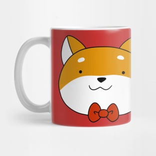 Bow Tie Shiba Face Mug